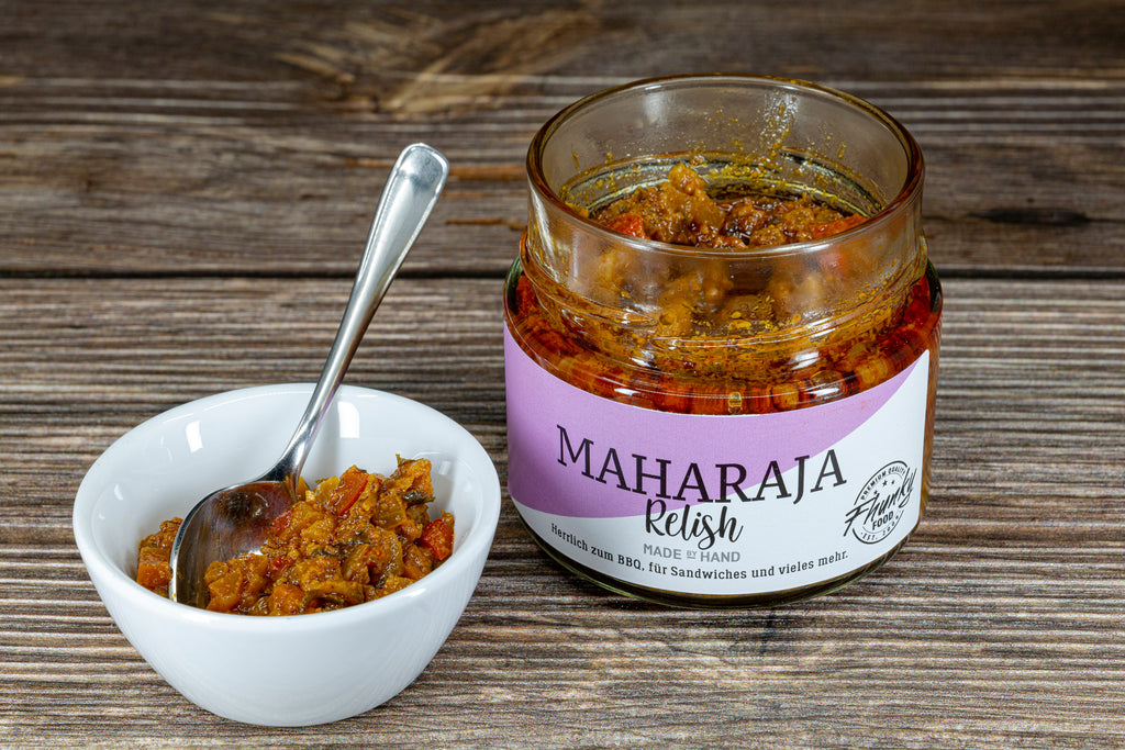 Maharaja Relish von Fhunky Food - Premium Gourmet-Relish mit orientalischen Aromen für Käse und Fleisch