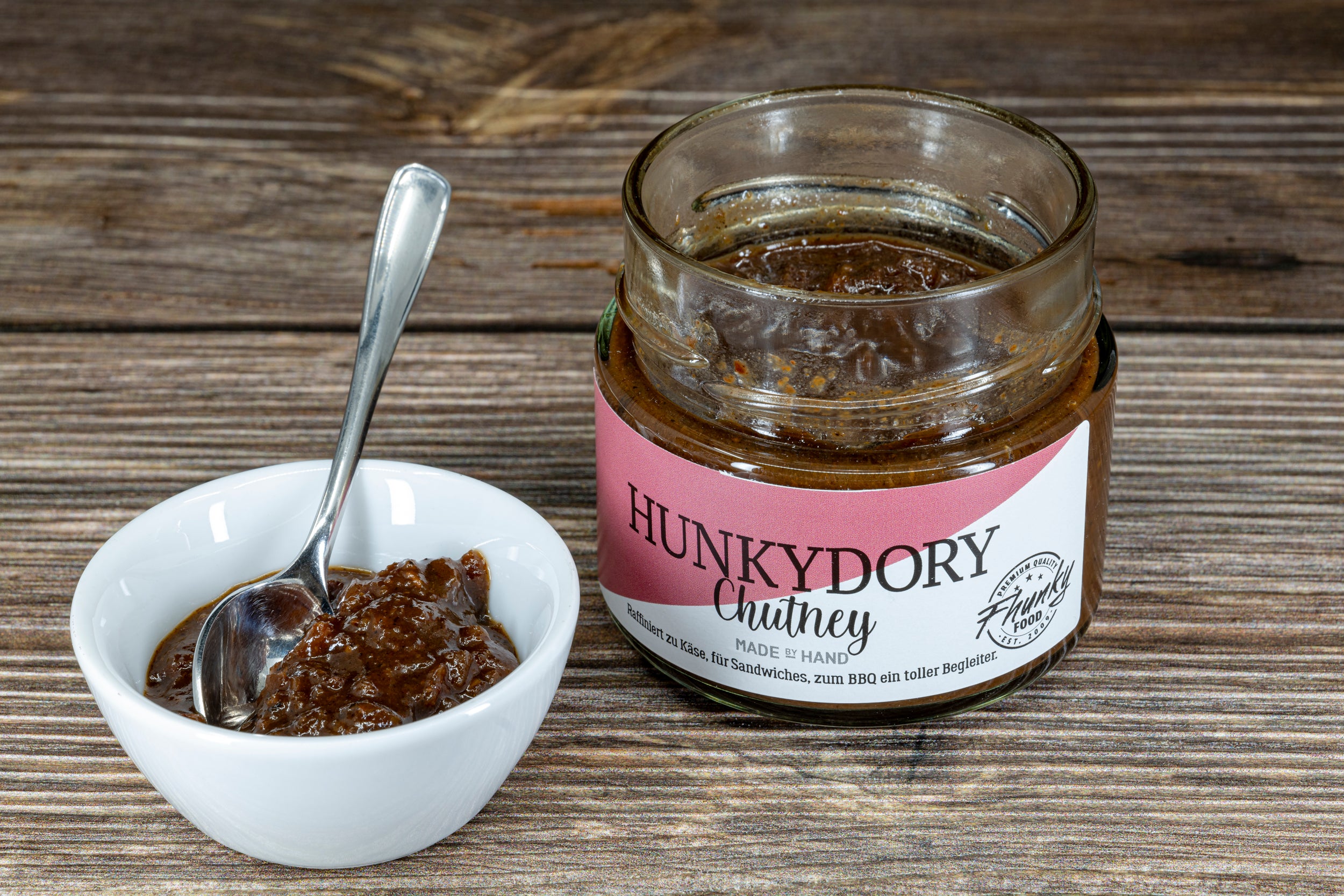 Hunkydory Chutney von Fhunky Food - Gourmet-Chutney perfekt zu Käse, Fleisch und Sandwiches